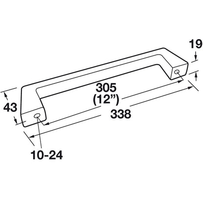 Hafele Blackrock Appliance Pull