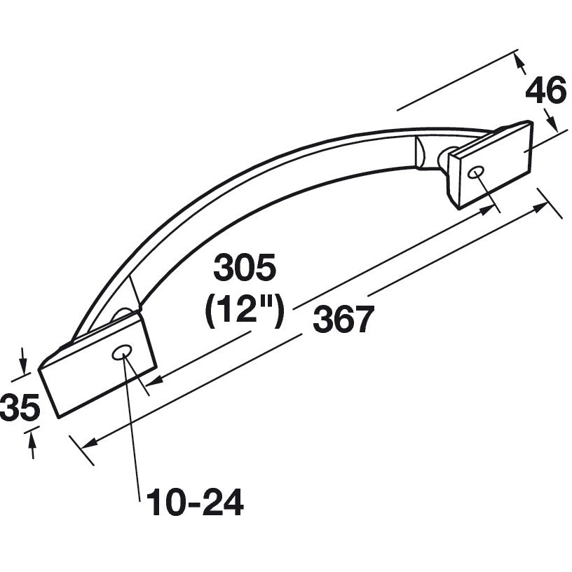 Hafele Candler Appliance Pull