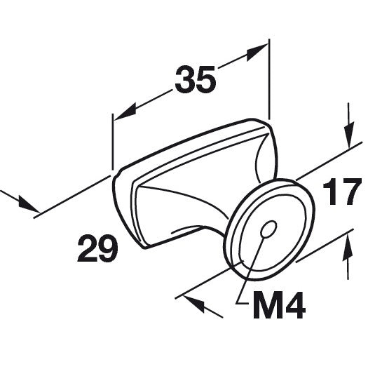 Hafele Highland Ridge Knob