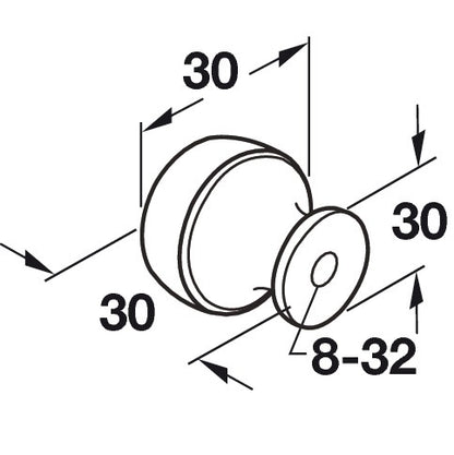 Hafele Highland Ridge Knob Round