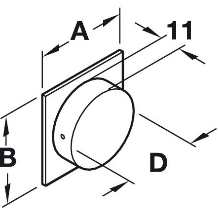 Hafele Bearden Recess Pull