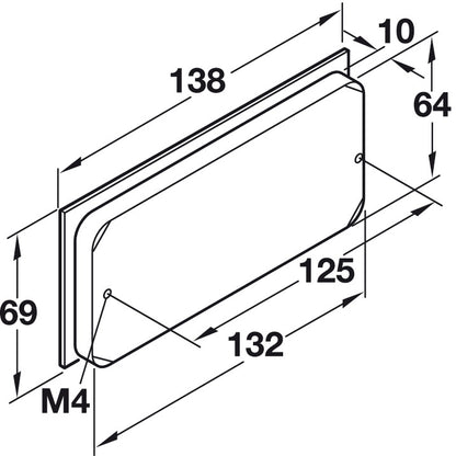 Hafele Lago Di Como Recess Pull Architectural, Length 138 mm