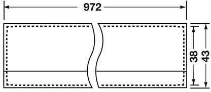 Hafele Impressions Recess Pull Minimalist