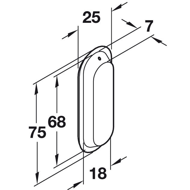 Hafele Mortise Recess Pull