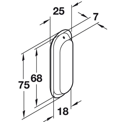 Hafele Mortise Recess Pull