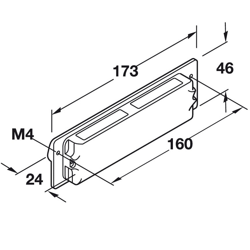 Hafele Villard Recess Pull