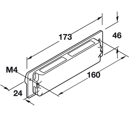 Hafele Villard Recess Pull
