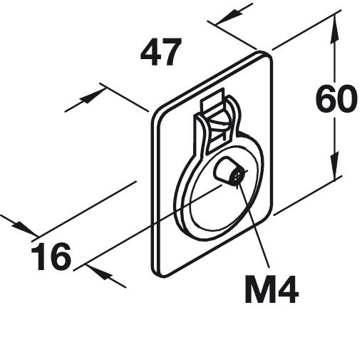 Hafele Koenig Recess Pull