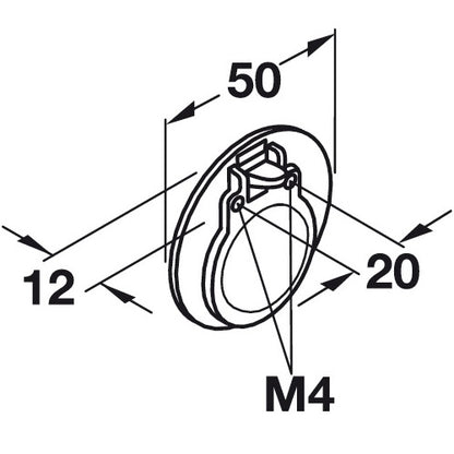 Hafele Bach Recess Pull
