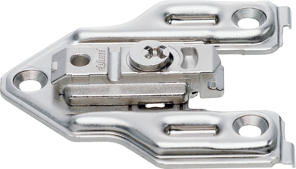 Blum 0 mm Cam Adjustable Screw-On Face Frame Adaptor European Mounting Plate