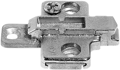 Blum 0 mm Two-piece Cam Adjustable Screw-On European Mounting Plate for Euro Screws