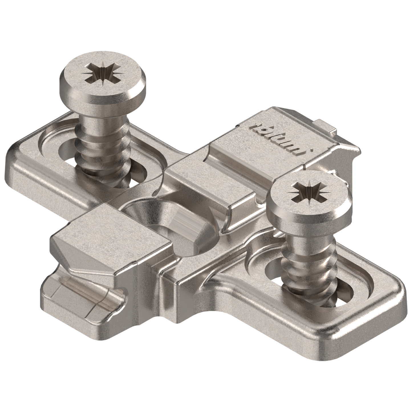 Blum 0 mm European Mounting Plate with Pre-mounted 5 mm Euro Screws