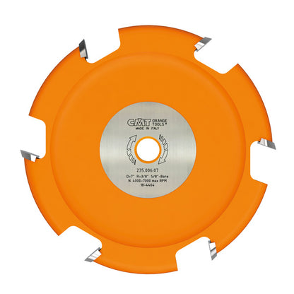 CMT Cove Cutter Head, 7" Diameter, 6 Carbide Teeth, 5/8" Bore