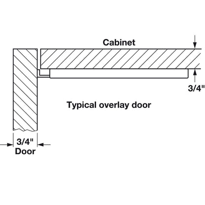Hafele StealthLock RF Cabinet Lock Set, Battery Powered