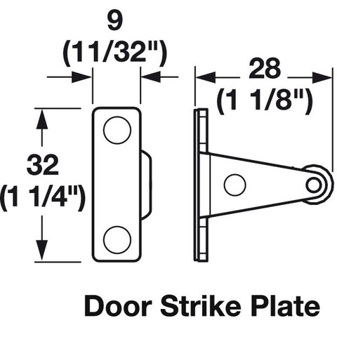 Hafele Door Strike Plate for StealthLock