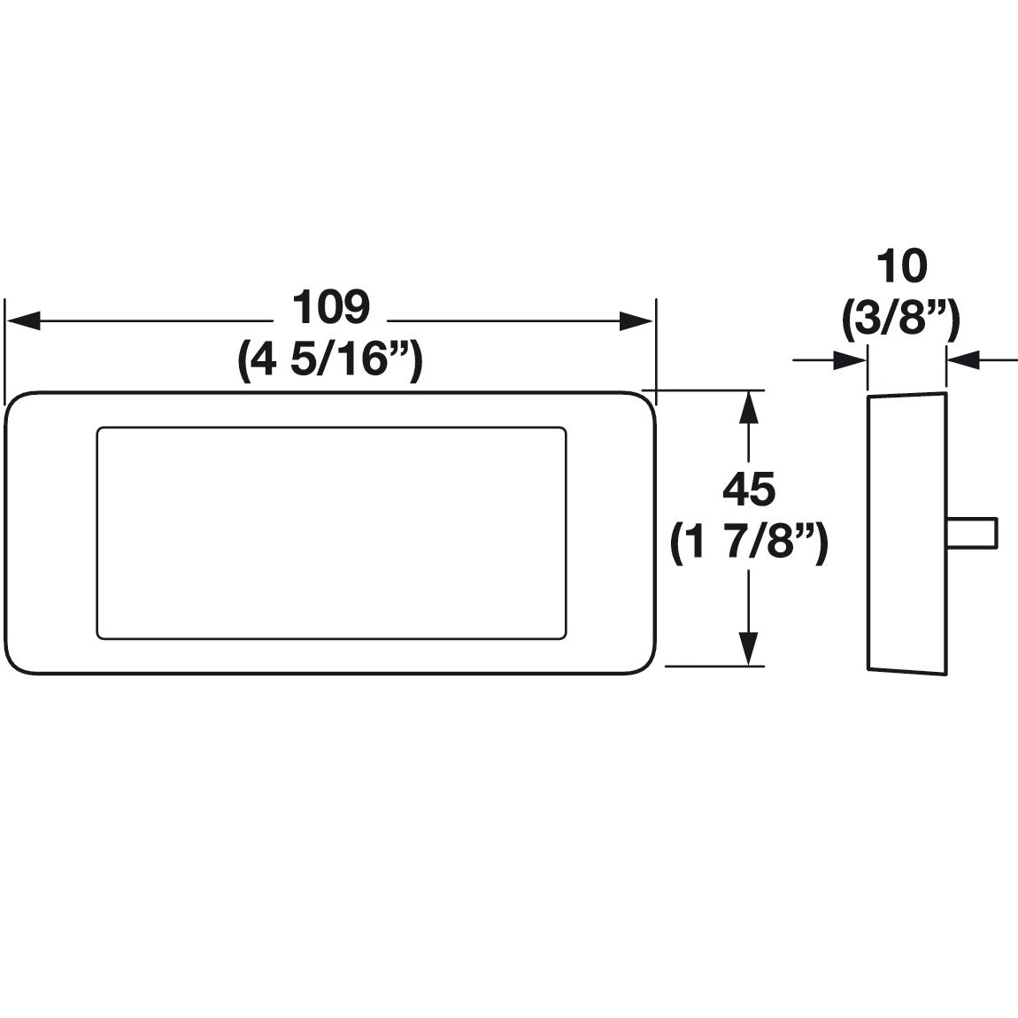 Hafele Key Pad Mounting Plate for StealthLock