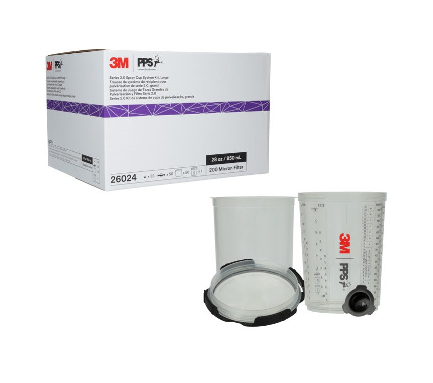 Fuji Spray Cup Kit, 3M PPS 2.0 Series (included hard cups used with Compressor Spray Guns Only)