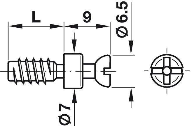 Rafix 20 Connecting Bolt with Special Thread