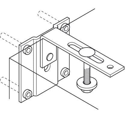 Hafele Black Safety Bracket for Wall Bed