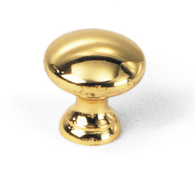 40701 Mushroom Knob, Solid Brass Collection - Laurey