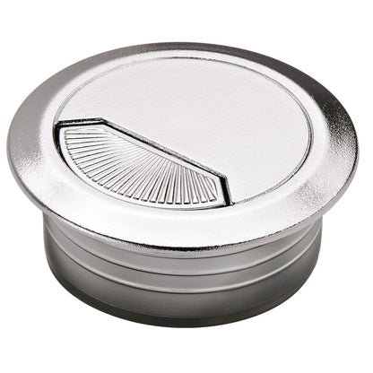 Hafele Round Two-Piece Cable Grommet with Spring Closure