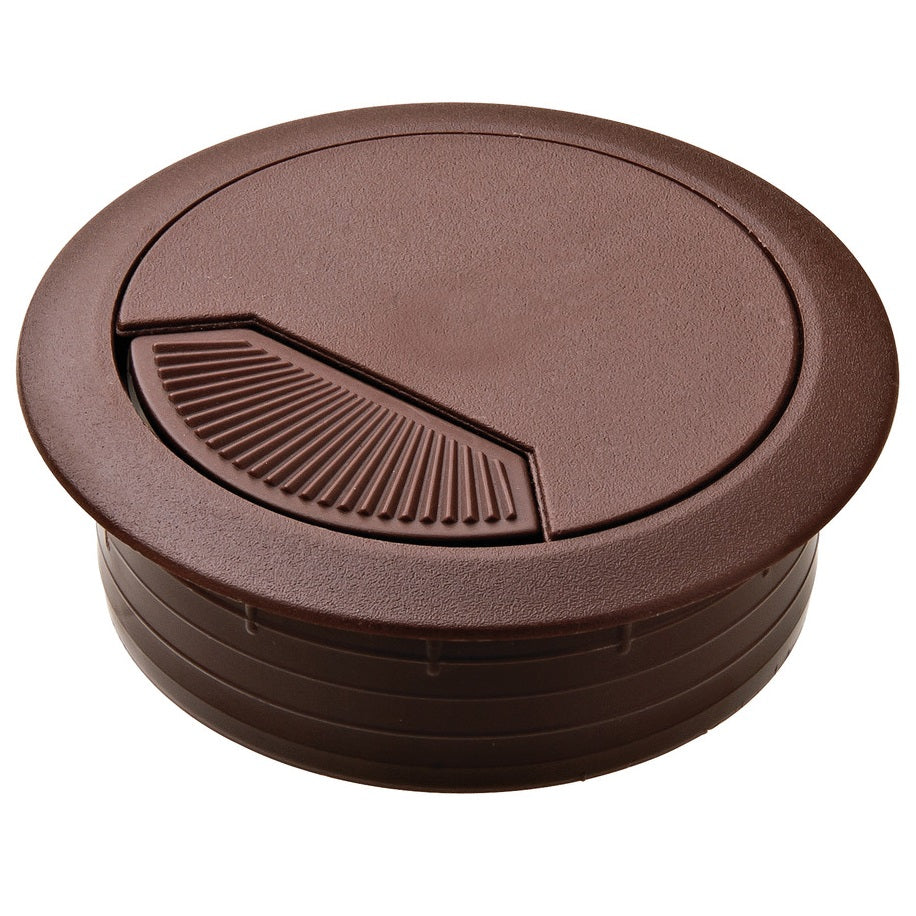 Hafele Round Two-Piece Cable Grommet with Spring Closure