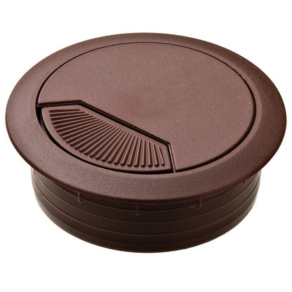 Hafele Round Two-Piece Cable Grommet with Spring Closure