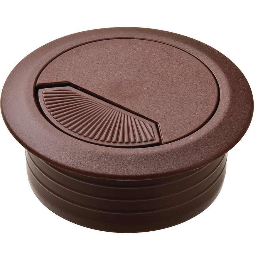 Hafele Round Two-Piece Cable Grommet with Spring Closure