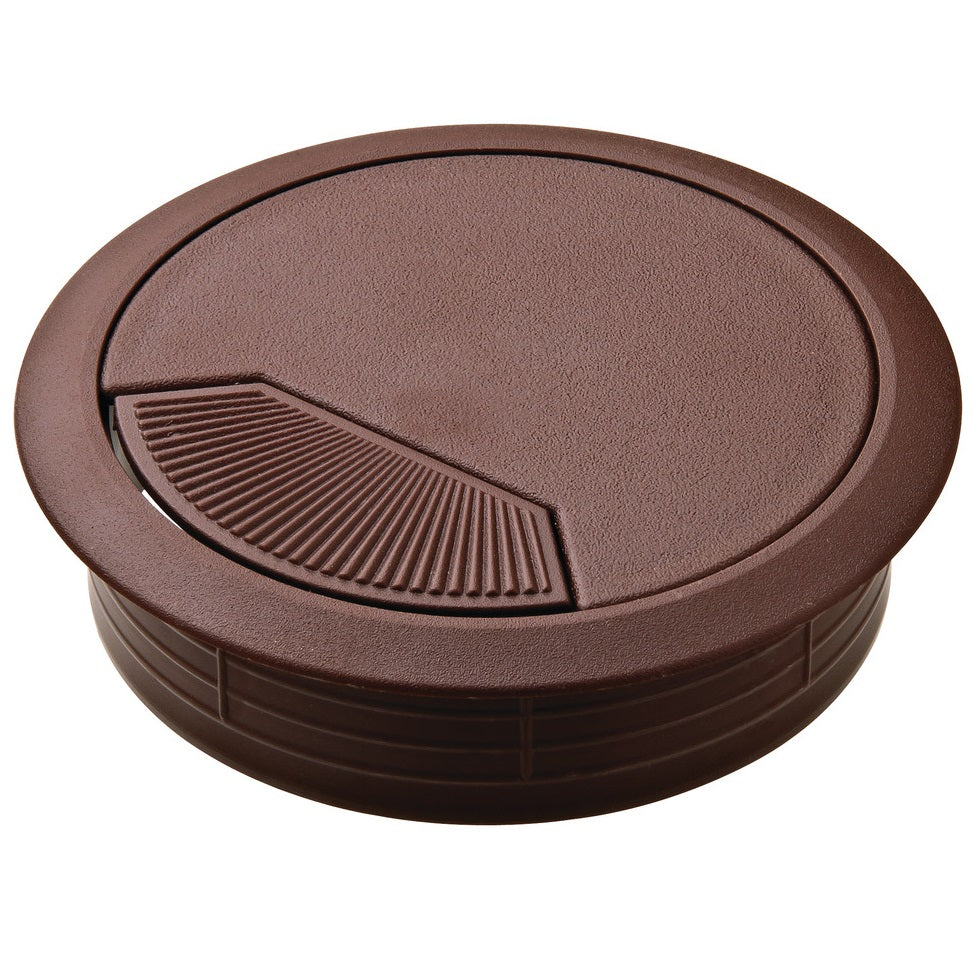 Hafele Round Two-Piece Cable Grommet with Spring Closure