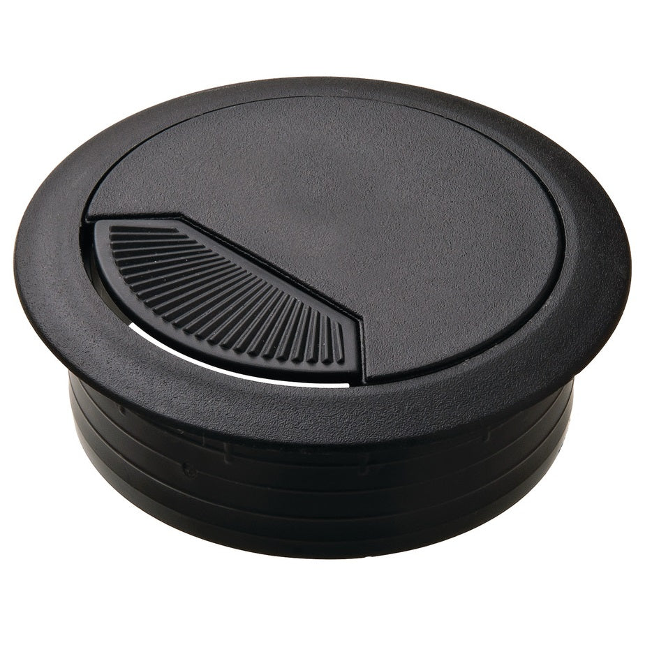 Hafele Round Two-Piece Cable Grommet with Spring Closure