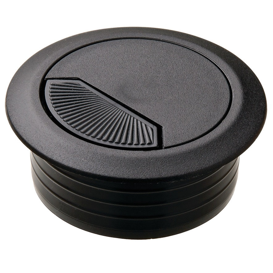 Hafele Round Two-Piece Cable Grommet with Spring Closure