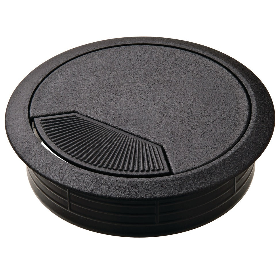 Hafele Round Two-Piece Cable Grommet with Spring Closure