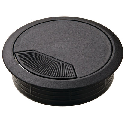 Hafele Round Two-Piece Cable Grommet with Spring Closure