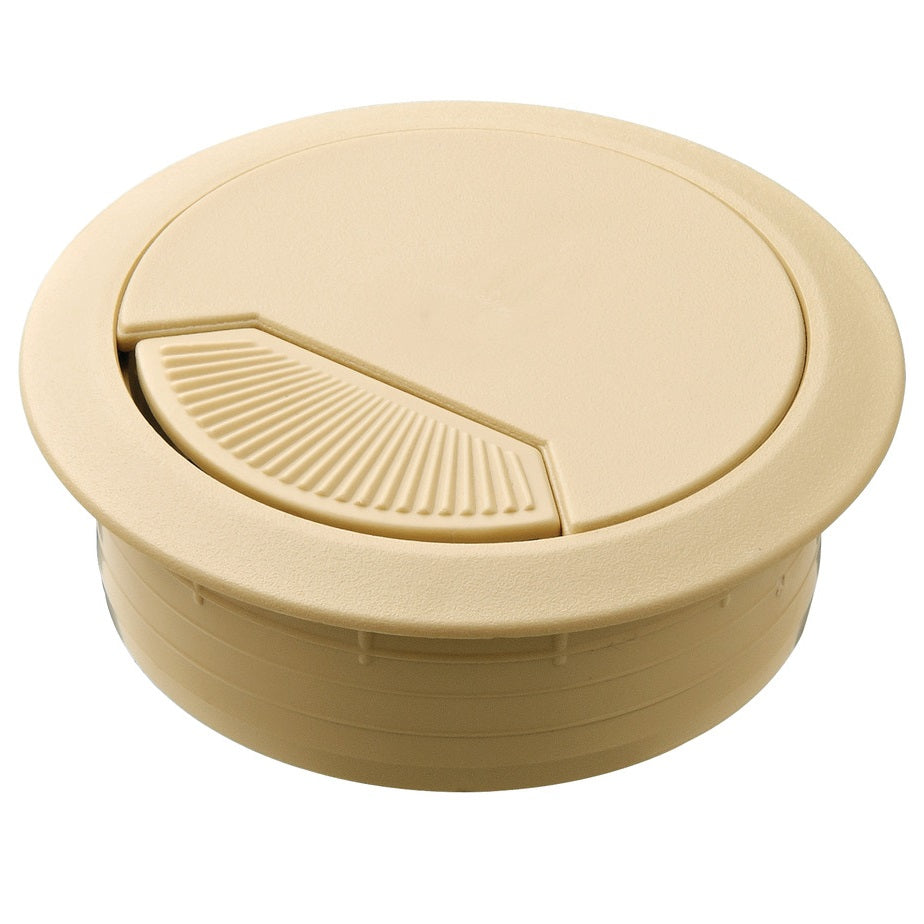 Hafele Round Two-Piece Cable Grommet with Spring Closure