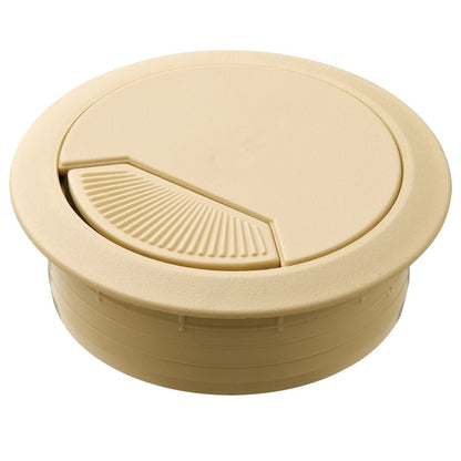 Hafele Round Two-Piece Cable Grommet with Spring Closure