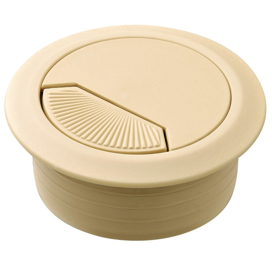 Hafele Round Two-Piece Cable Grommet with Spring Closure