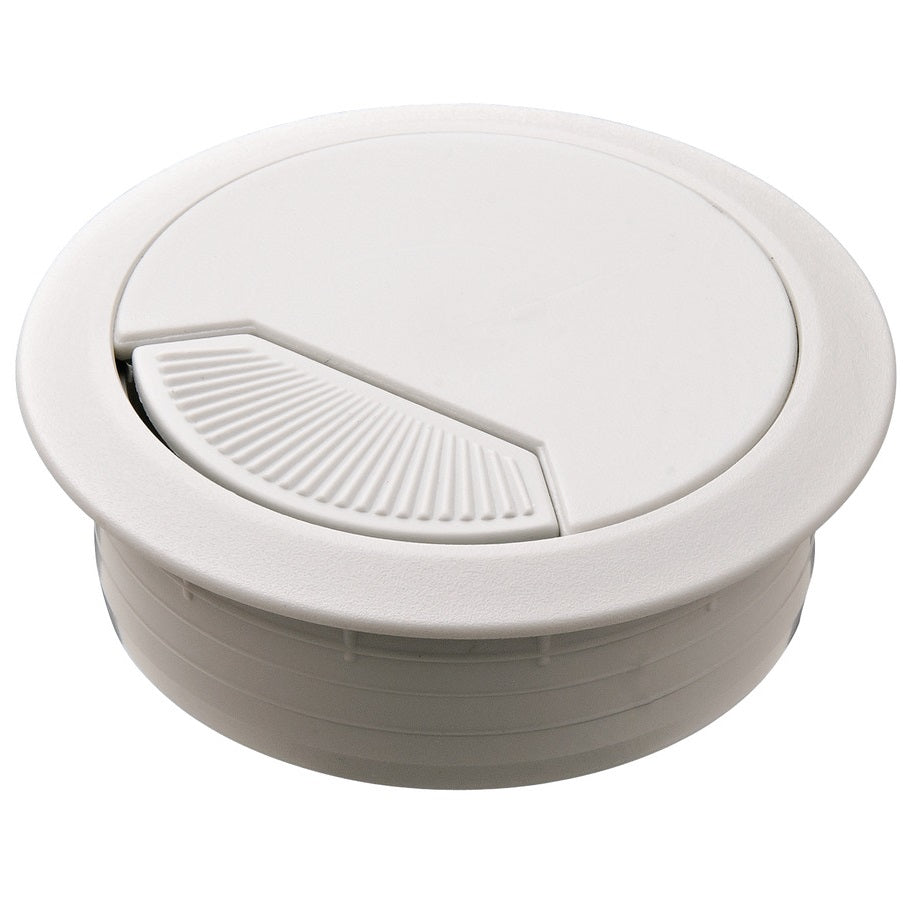 Hafele Round Two-Piece Cable Grommet with Spring Closure