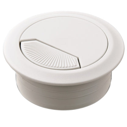 Hafele Round Two-Piece Cable Grommet with Spring Closure