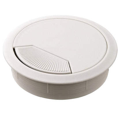 Hafele Round Two-Piece Cable Grommet with Spring Closure