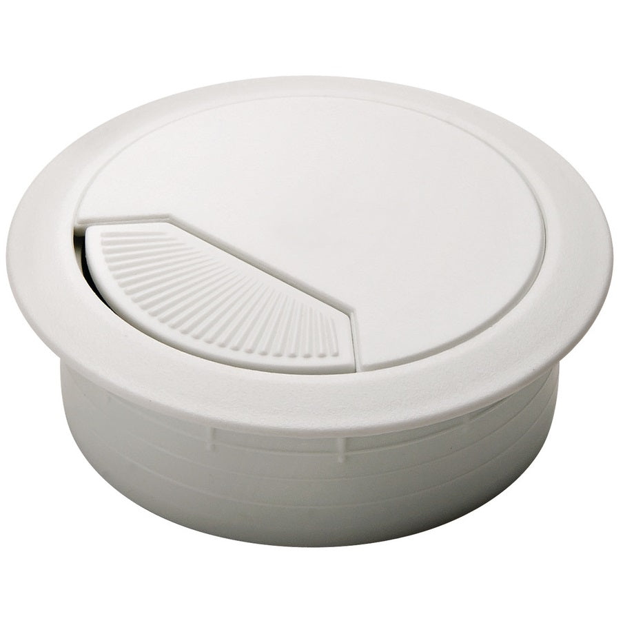 Hafele Round Two-Piece Cable Grommet with Spring Closure