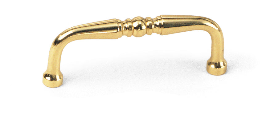 45301 Center Detail Pull, Solid Brass Collection - Laurey