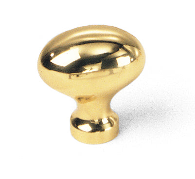 45601 Oval Knob, Solid Brass Collection - Laurey