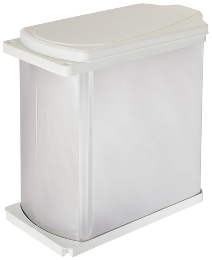 Hafele Slim Rectangular Swing Out Door Mount Waste Bin Pull Out, 19 Quart