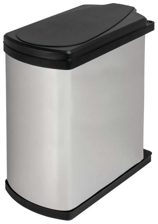 Hafele Slim Rectangular Swing Out Door Mount Waste Bin Pull Out, 19 Quart