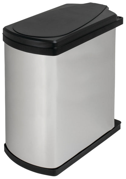 Hafele Slim Rectangular Swing Out Door Mount Waste Bin Pull Out, 19 Quart