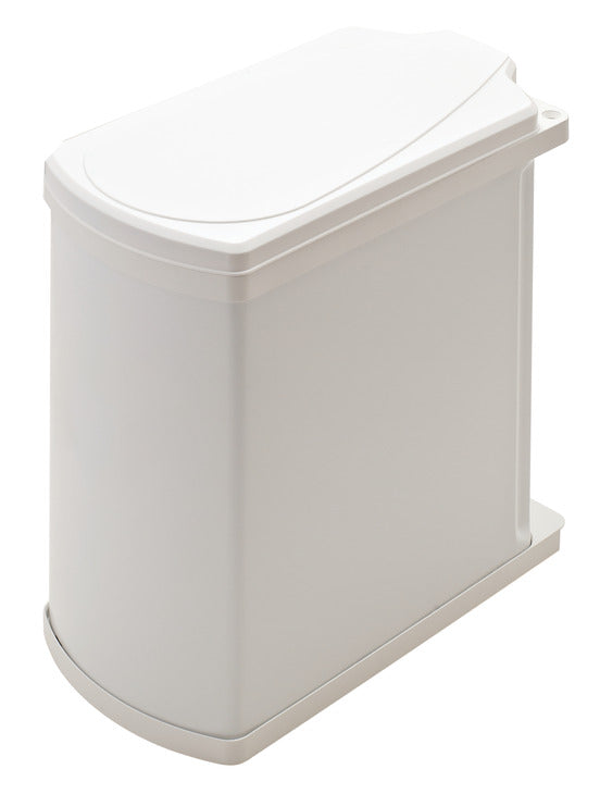Hafele Slim Rectangular Swing Out Door Mount Waste Bin Pull Out, 19 Quart