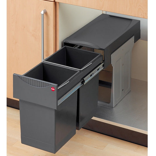 Hailo Top Mount Double Waste Bin Pull Out, Easy Cargo 30