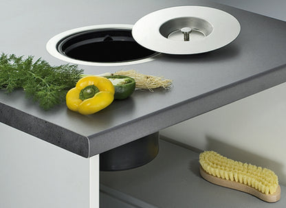 Hafele Single Round Waste Bin for Flush or Surface Mounting