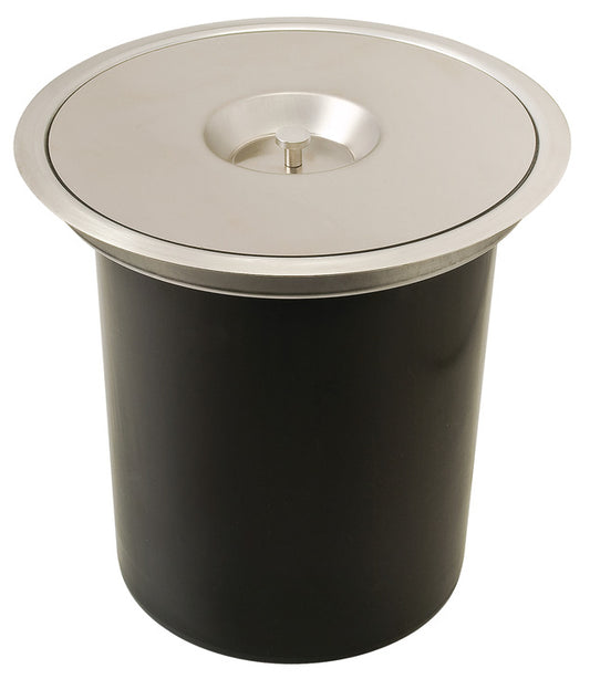 Hafele Single Round Waste Bin for Flush or Surface Mounting