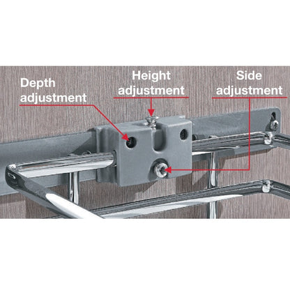 Salice 35 qt Silver Waste Bin Pull Out with Soft Close